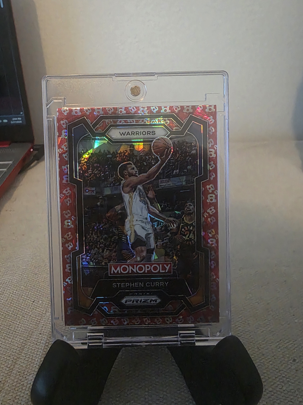 Panini Monopoly Holographic Red Basketball Card